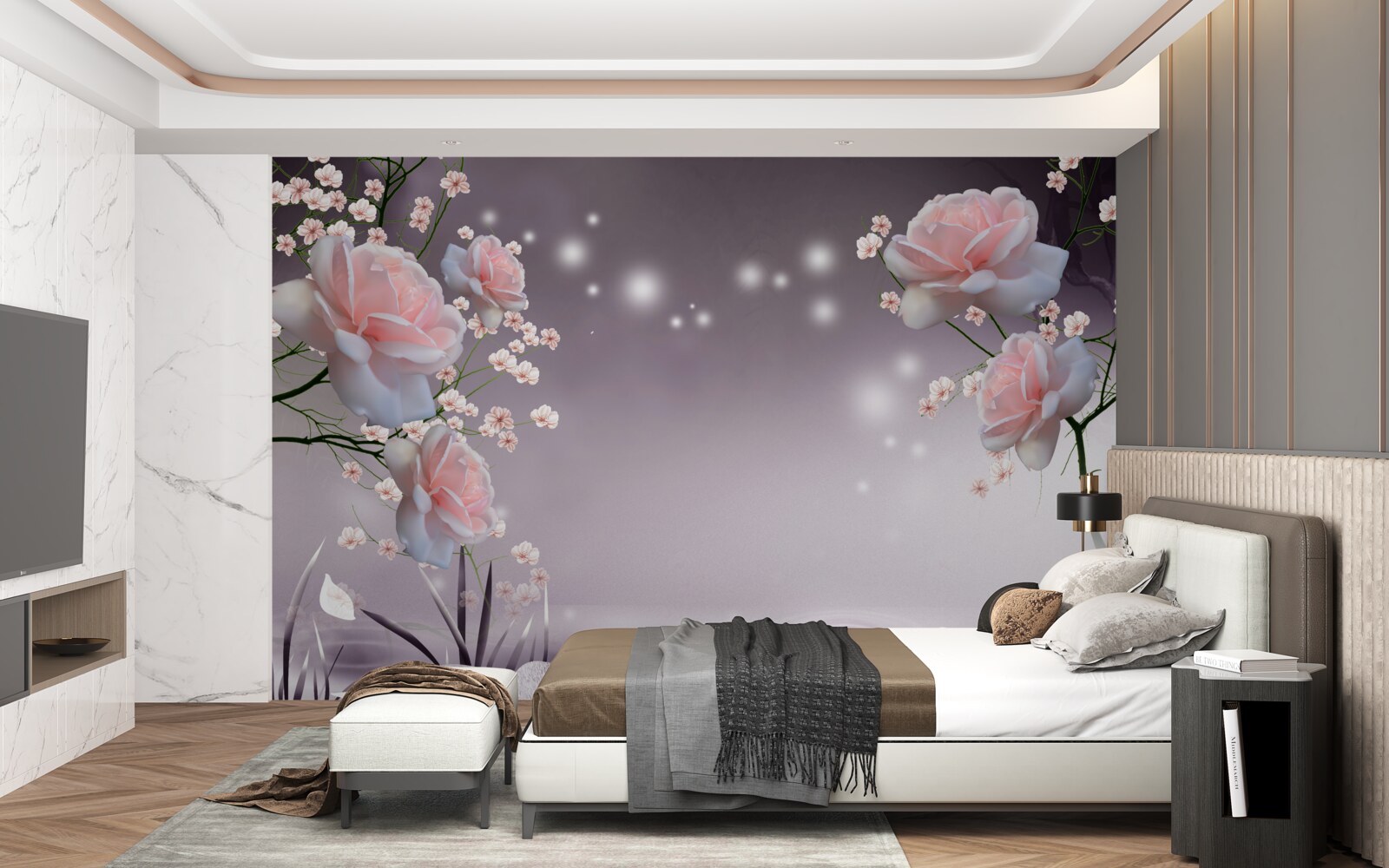 Фотошпалери квіти, що розкриваються над поверхнею води