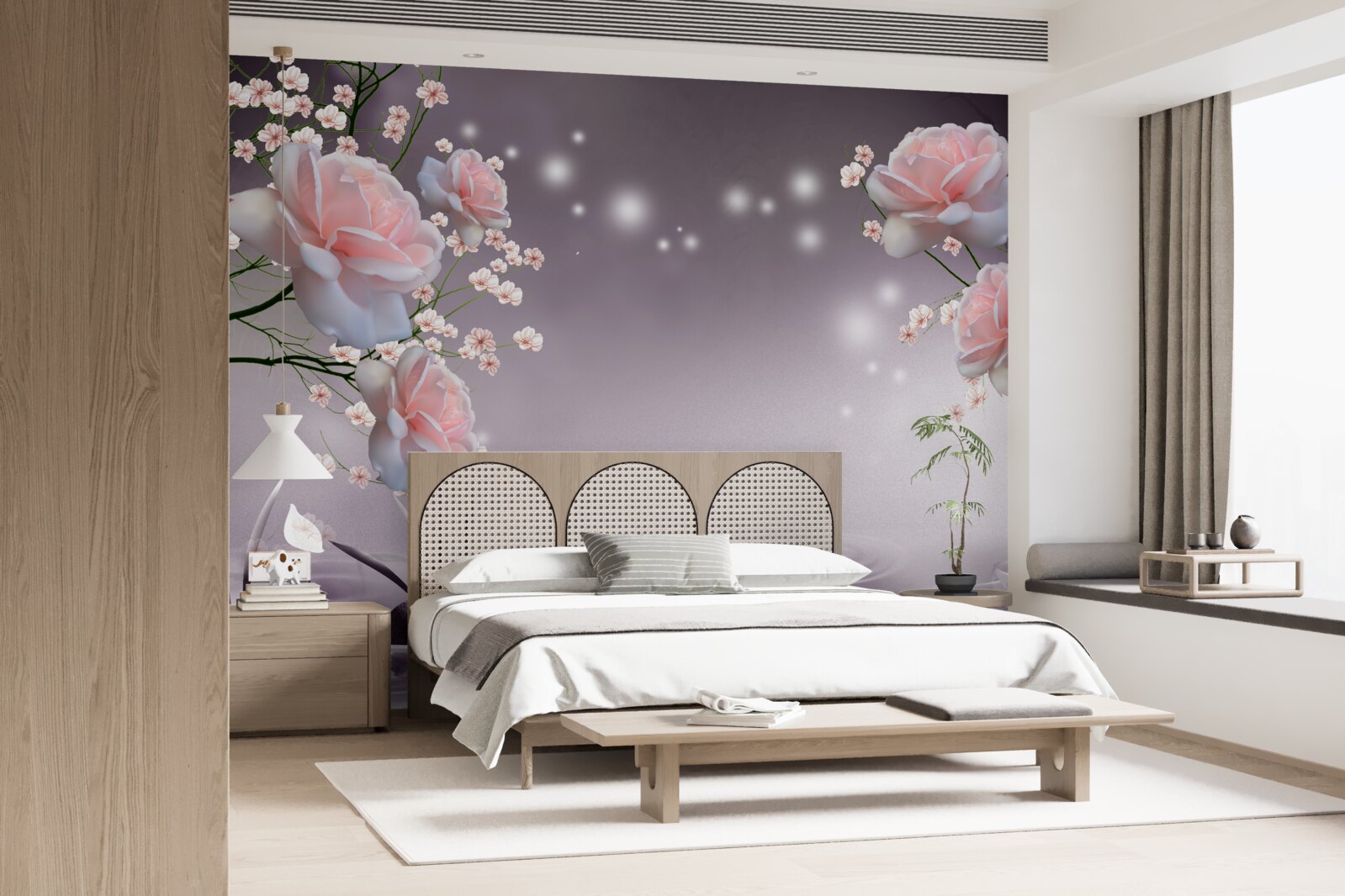 Фотошпалери квіти, що розкриваються над поверхнею води