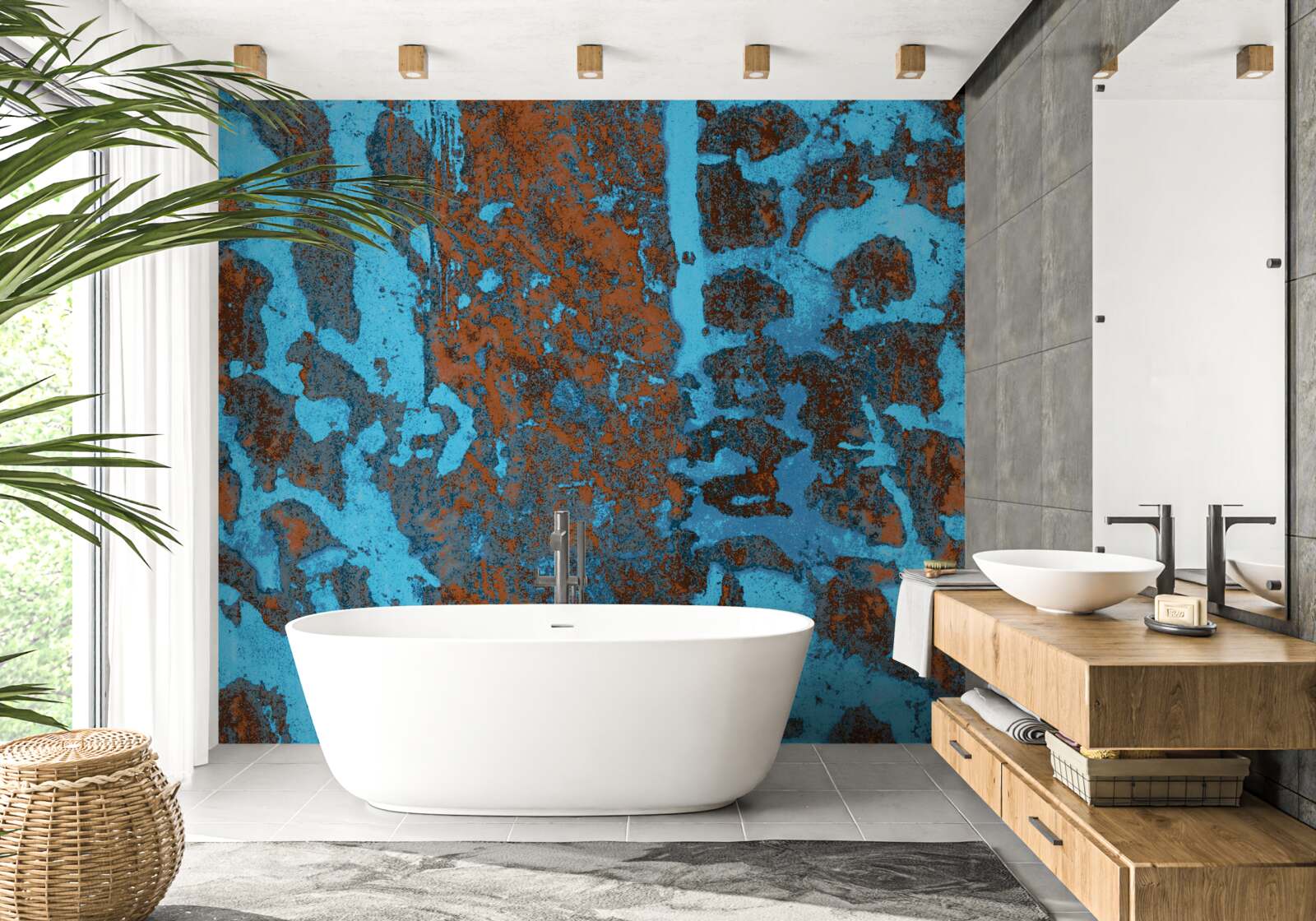 Фотошпалери старий металевий фон