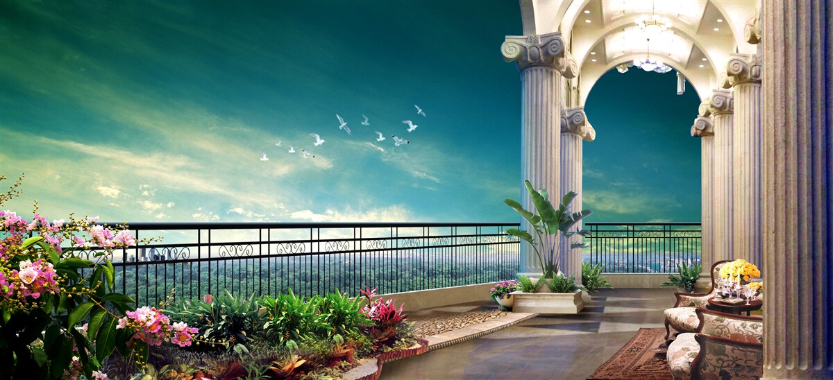 Фотошпалери альтанка на літньому майданчику