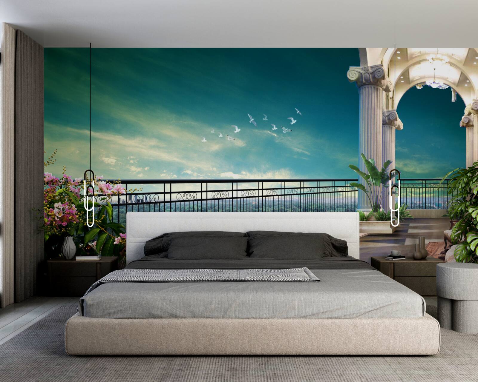 Фотошпалери альтанка на літньому майданчику