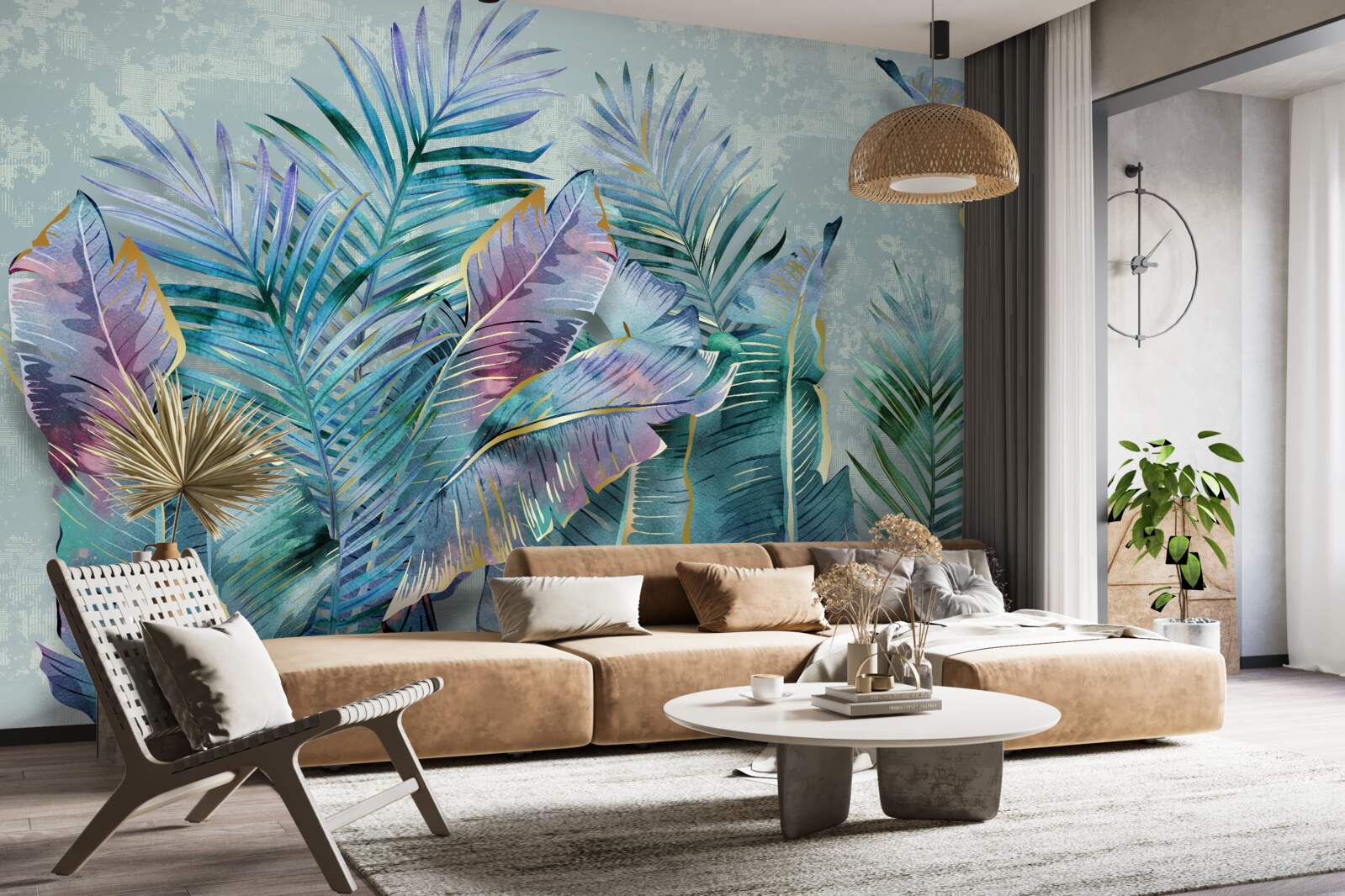 Фотошпалери дивовижне пальмове листя