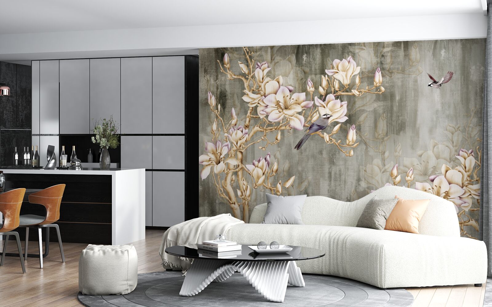 Фотошпалери пастельна шинуазрі