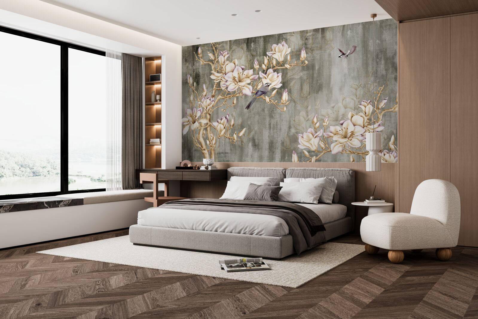 Фотошпалери пастельна шинуазрі