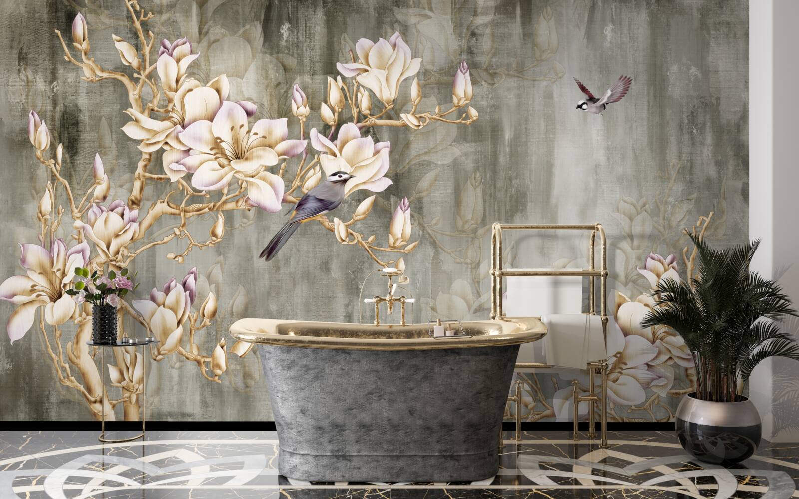 Фотошпалери пастельна шинуазрі