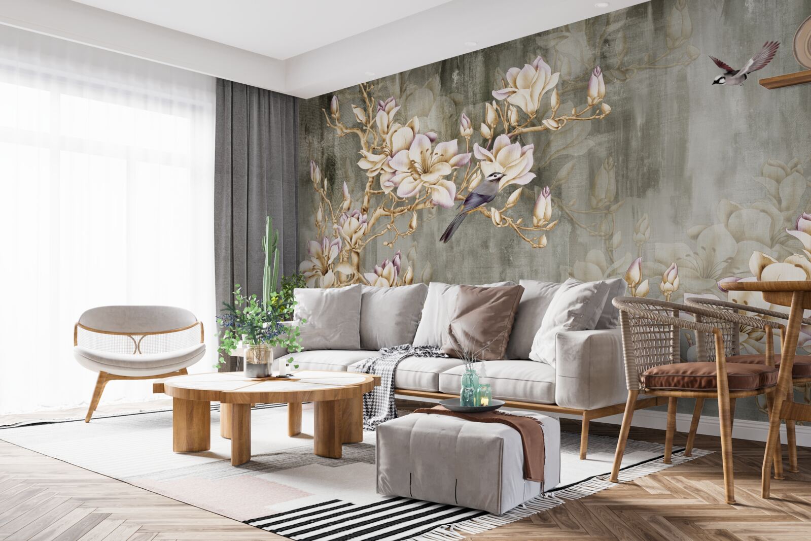 Фотошпалери пастельна шинуазрі