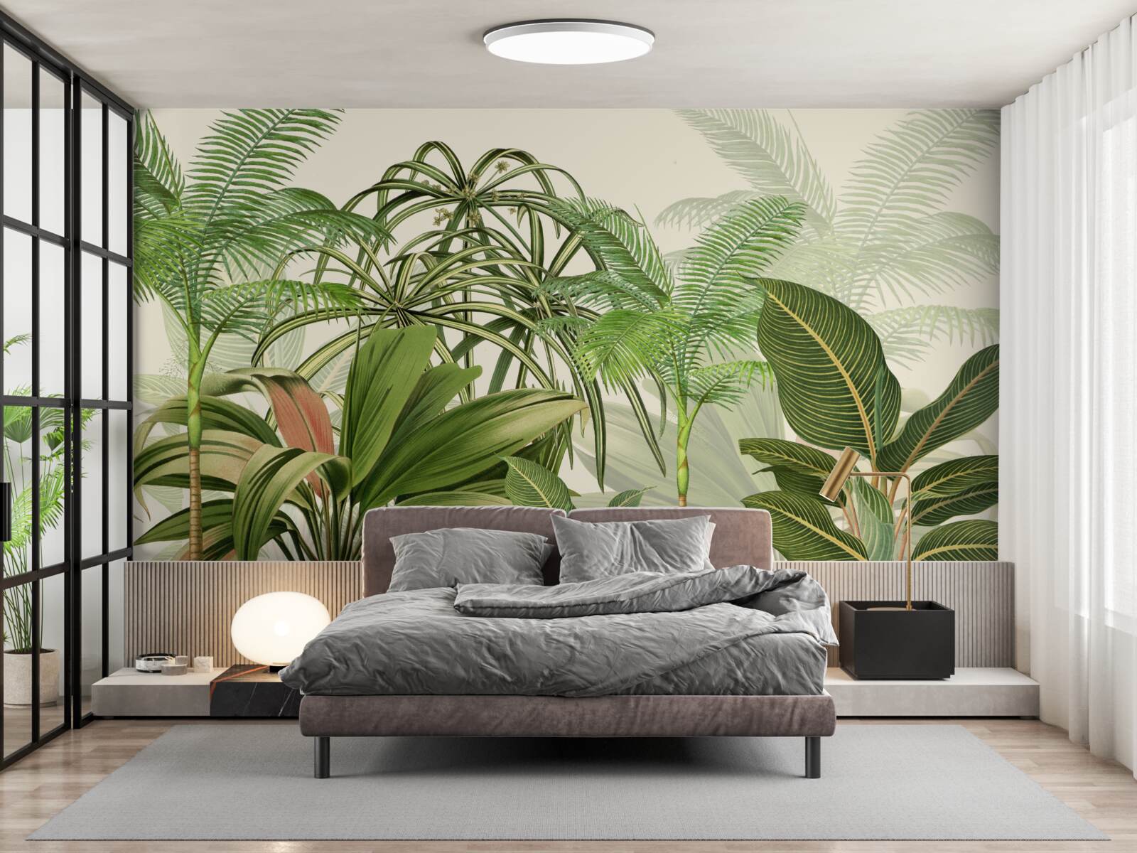 Фотошпалери тропічні дерева, в тому числі пальми