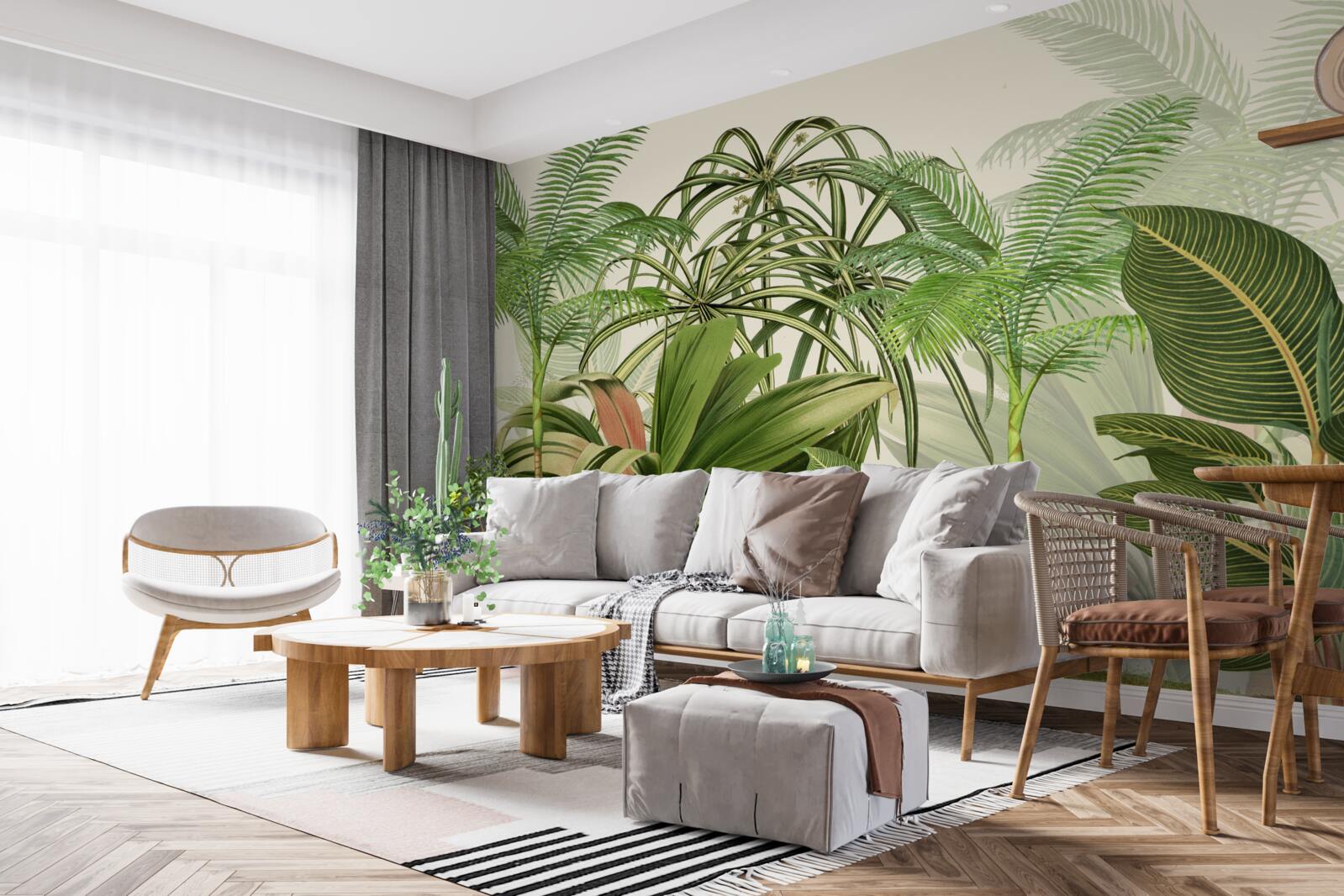 Фотошпалери тропічні дерева, в тому числі пальми