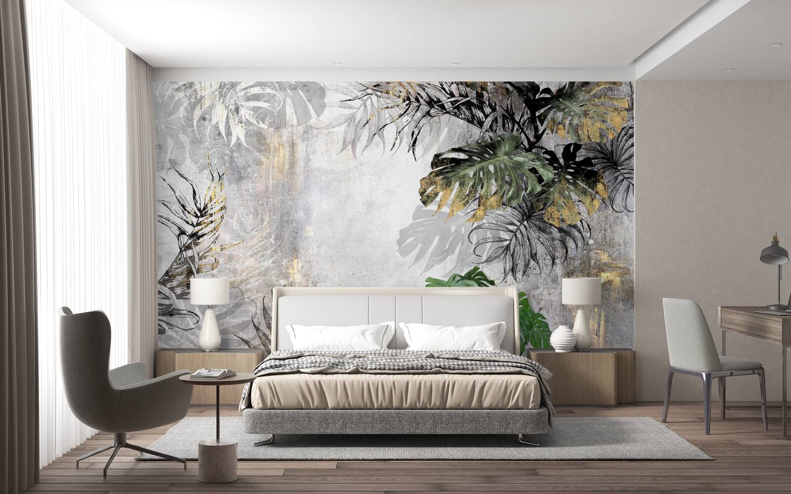 Фотошпалери дощ у тропічному лісі