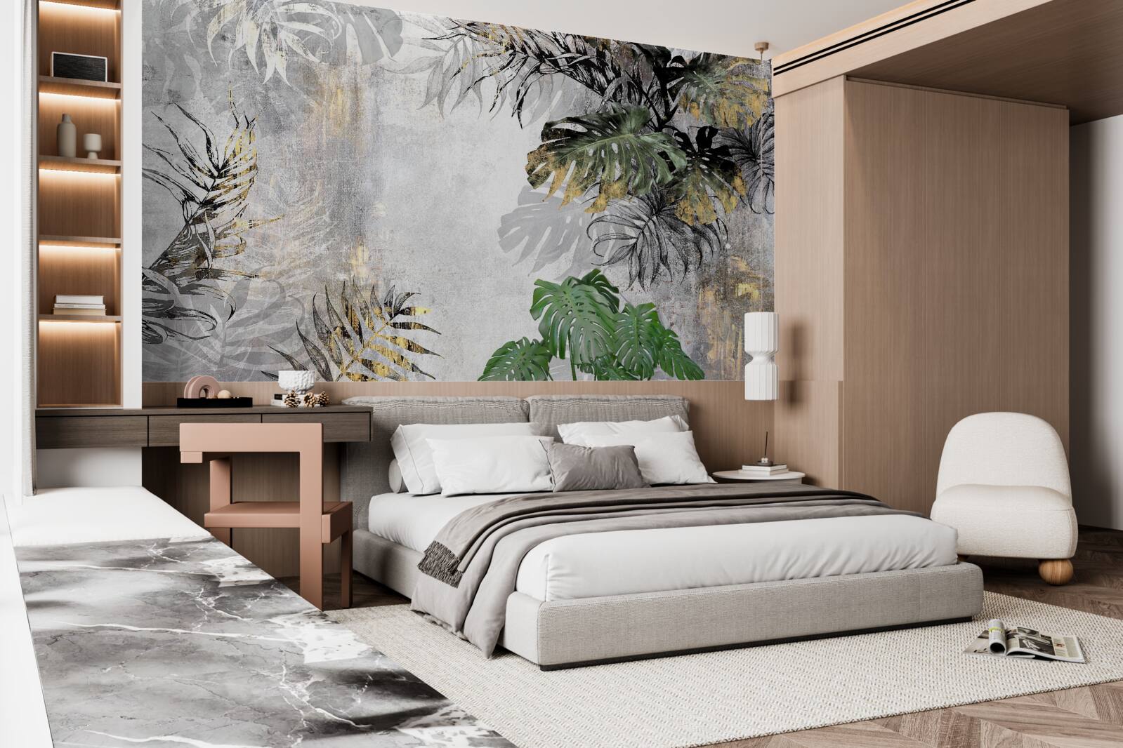 Фотошпалери дощ у тропічному лісі