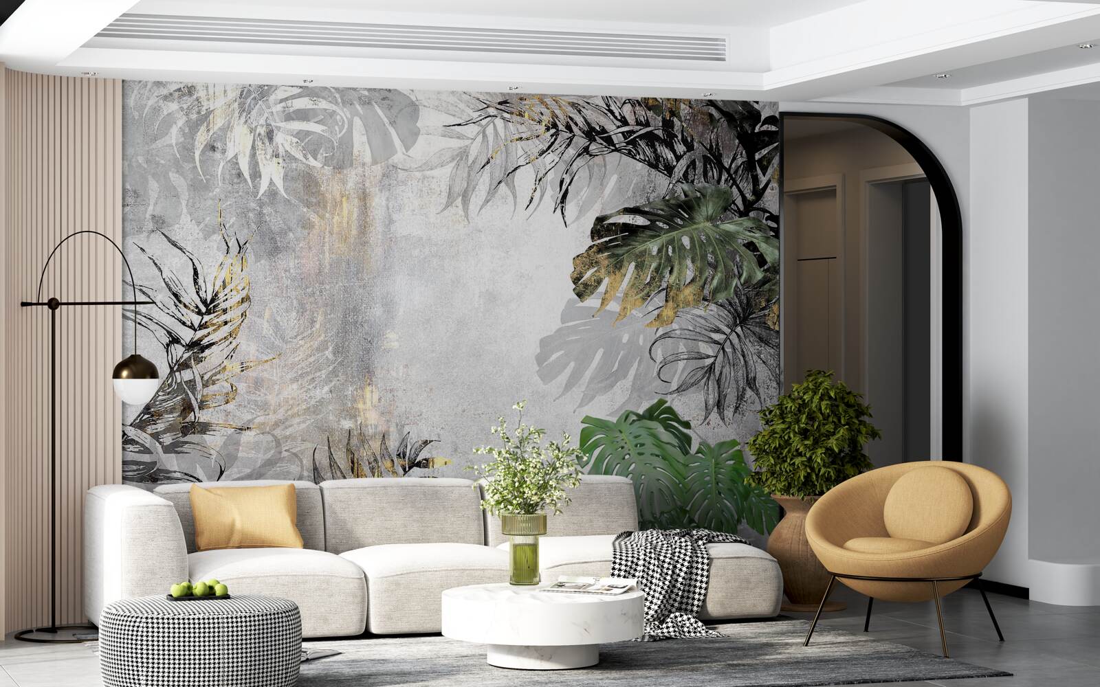 Фотошпалери дощ у тропічному лісі