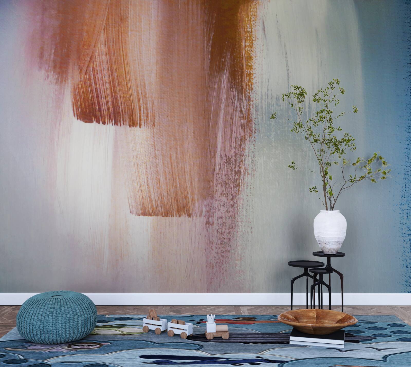 Фотошпалери барвисті абстрактні мазки