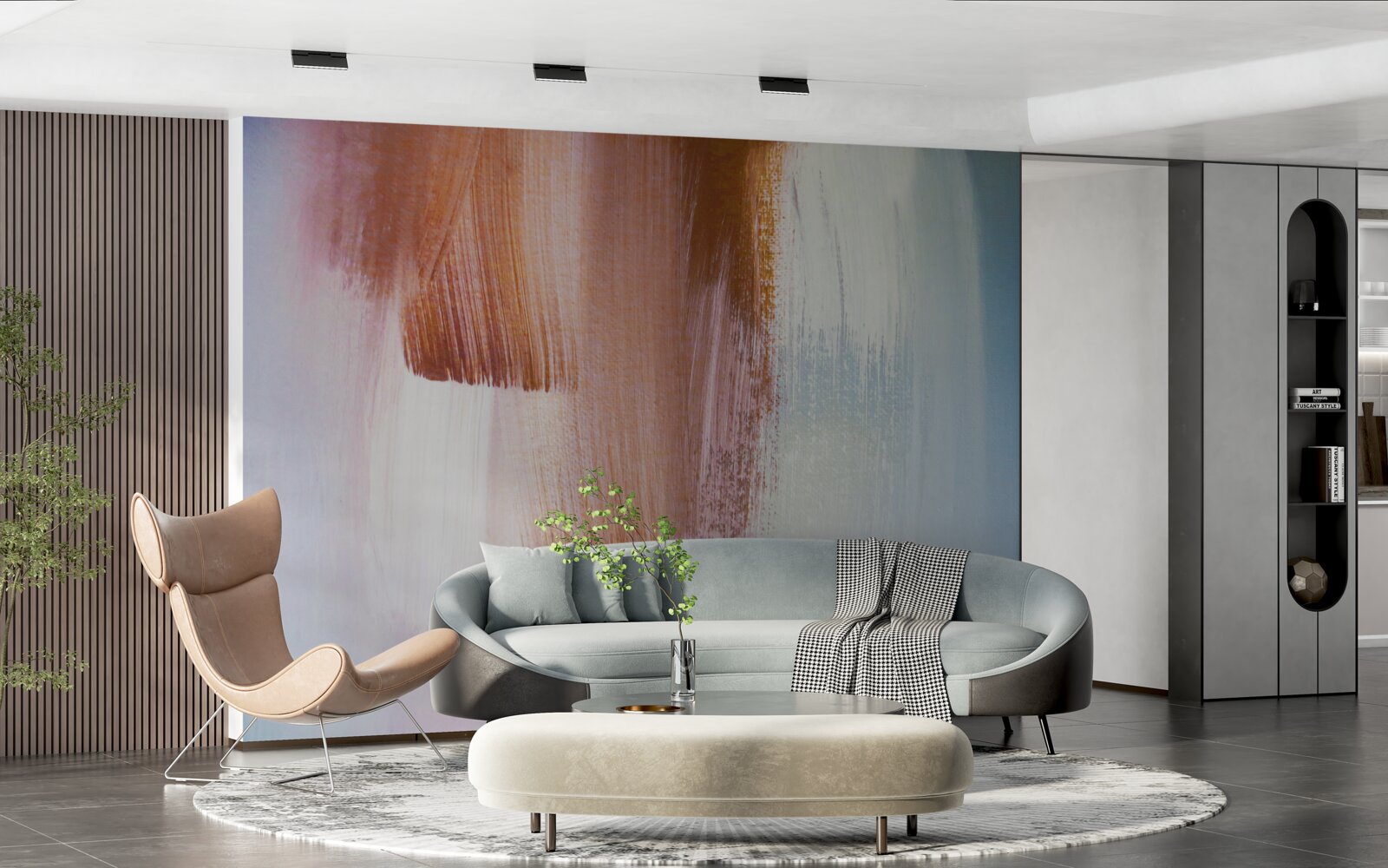 Фотошпалери барвисті абстрактні мазки