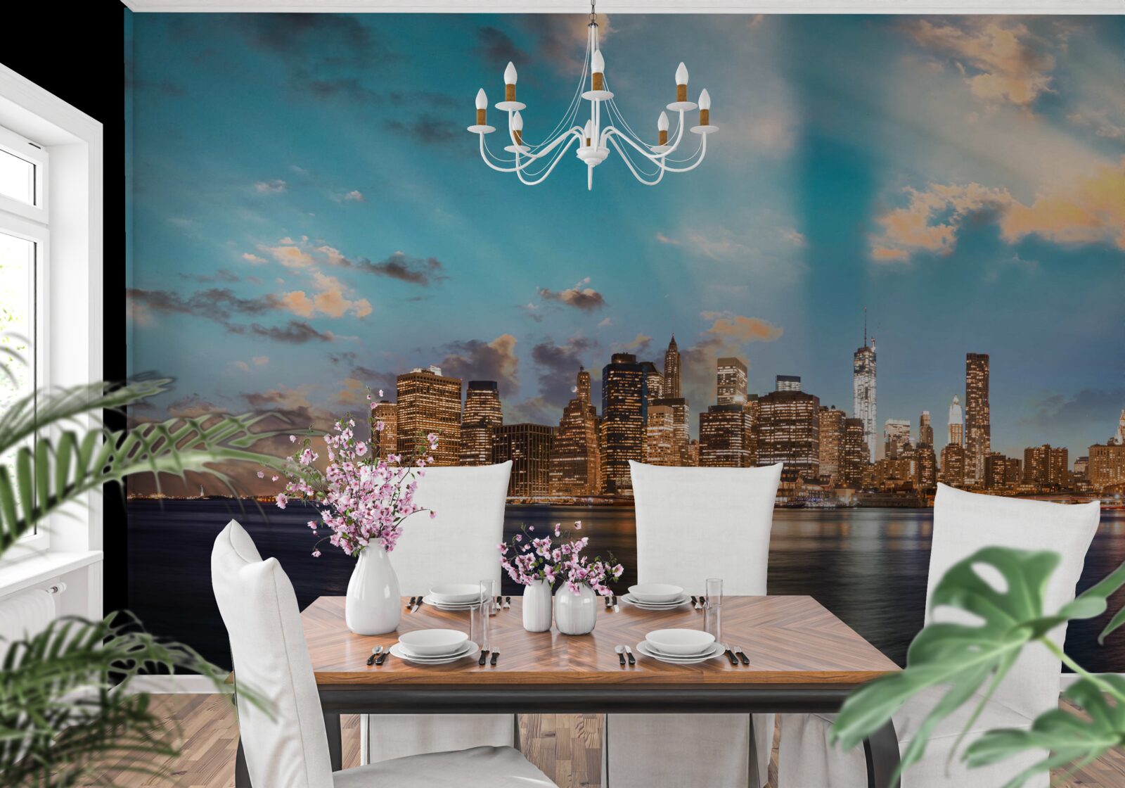 Фотошпалери бруклінський міст і манхеттен у нью-йорку