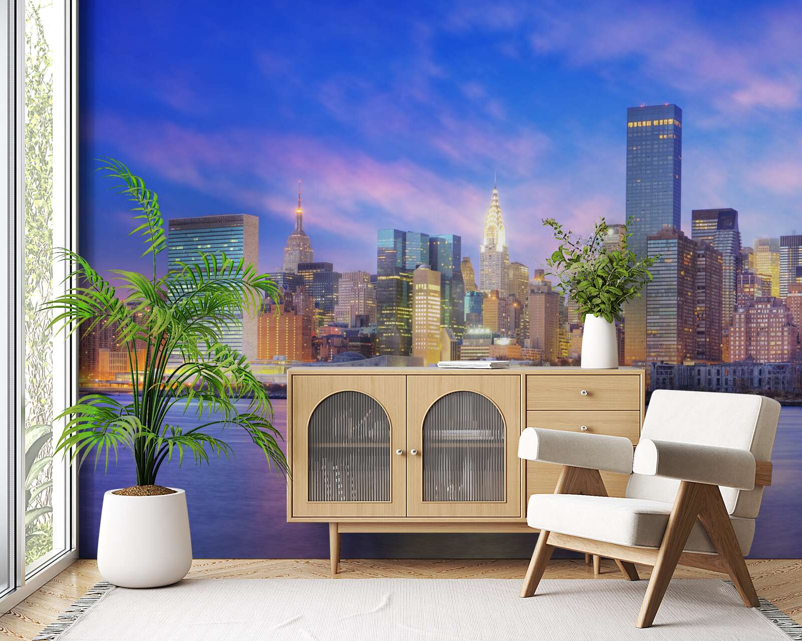 Фотошпалери вид на хмарочоси міста