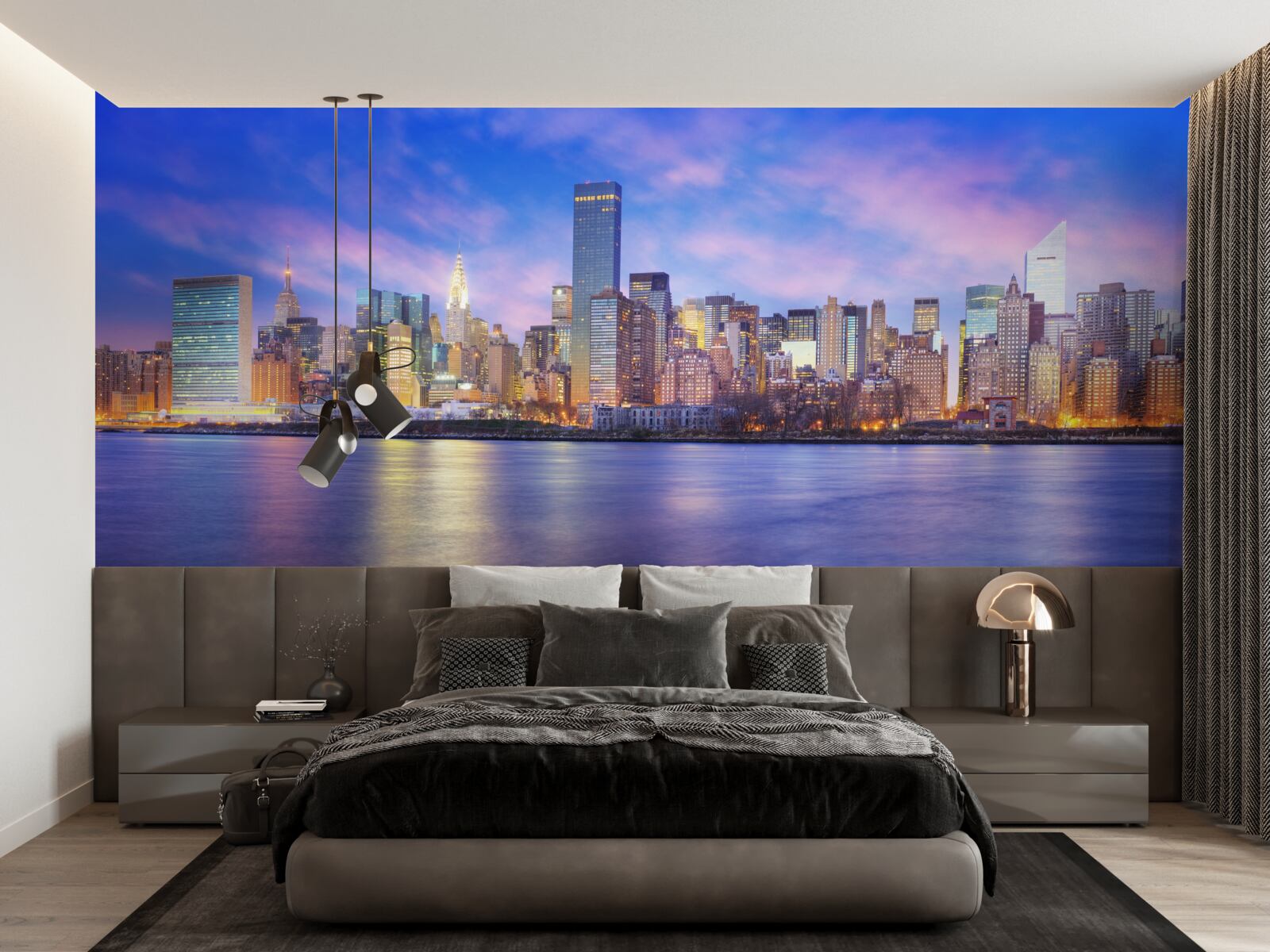 Фотошпалери вид на хмарочоси міста