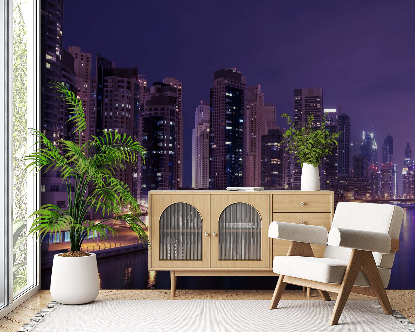 Фотошпалери хмарочоси чикаго вночі