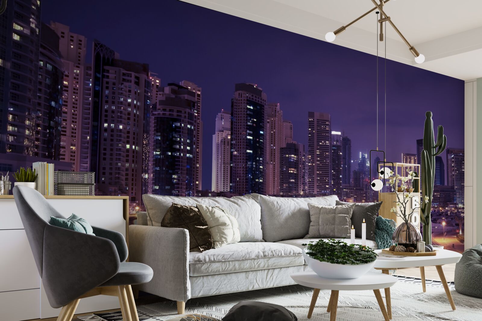 Фотошпалери хмарочоси чикаго вночі