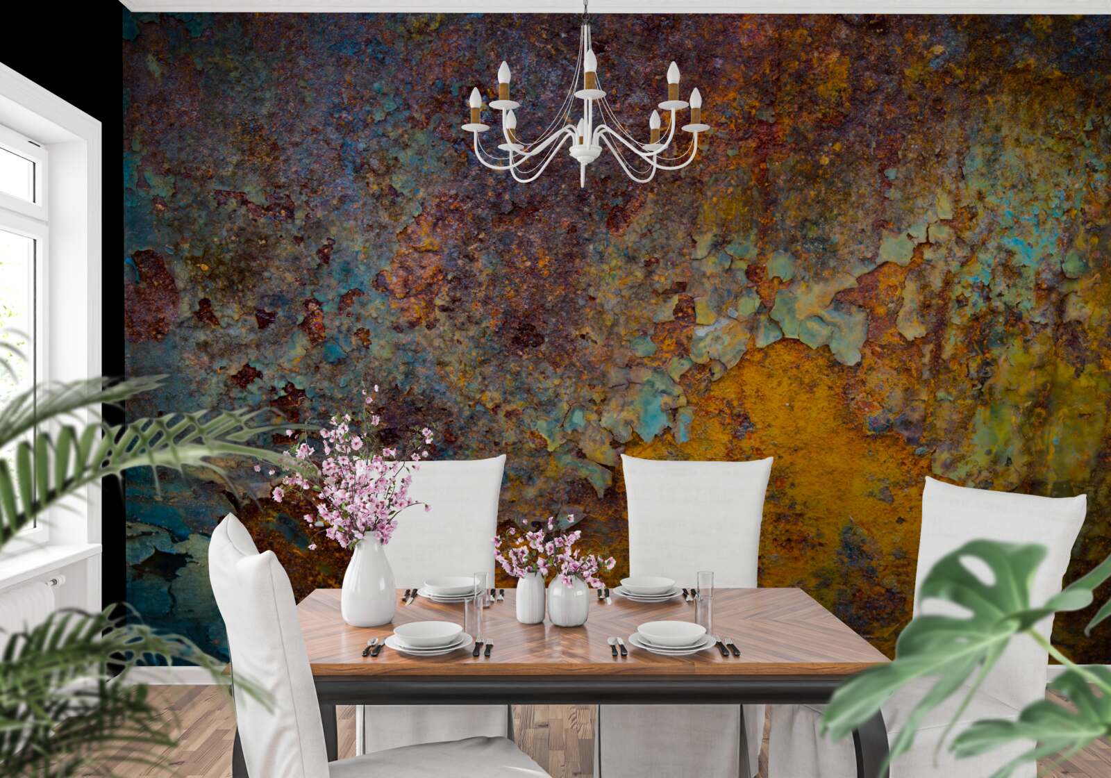 Фотошпалери іржава металева стіна