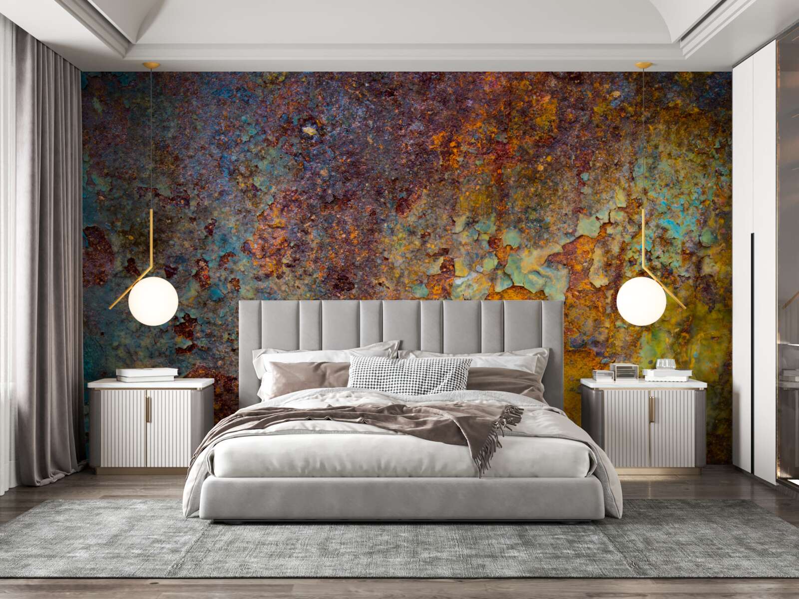 Фотошпалери іржава металева стіна