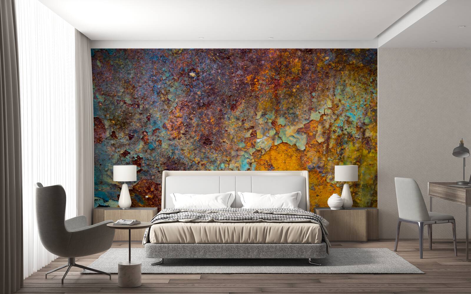 Фотошпалери іржава металева стіна