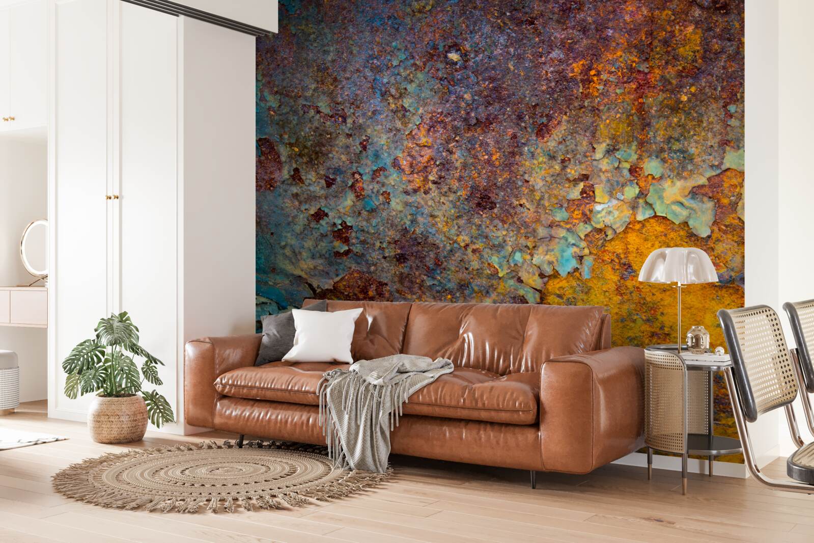 Фотошпалери іржава металева стіна