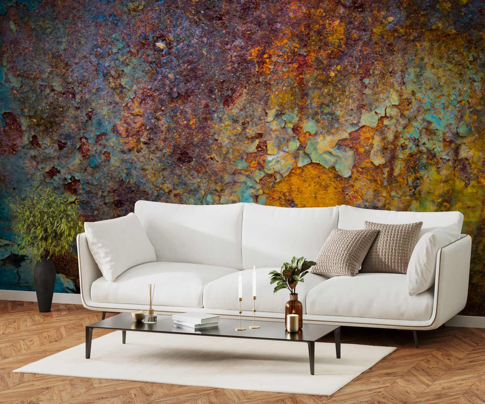 Фотошпалери іржава металева стіна