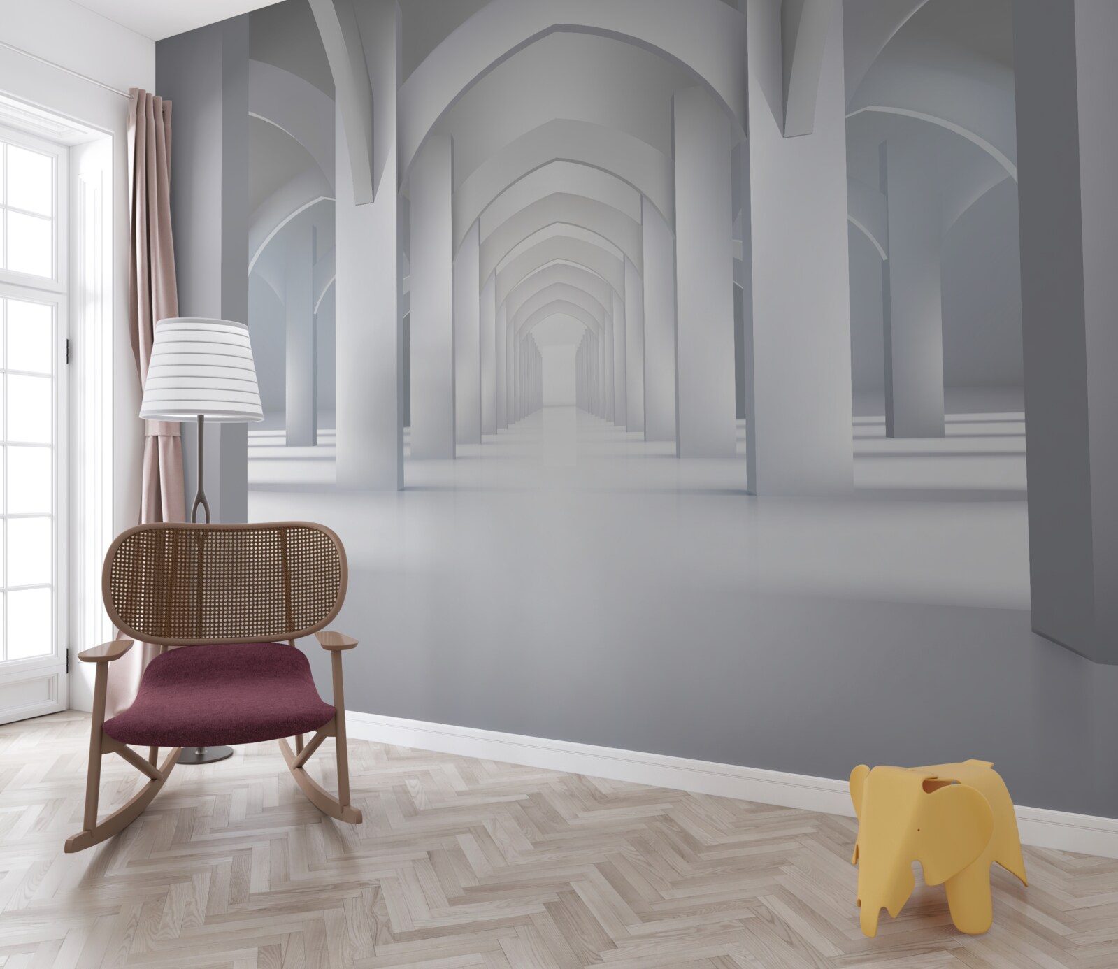 Фотошпалери світлові арки в готичному стилі