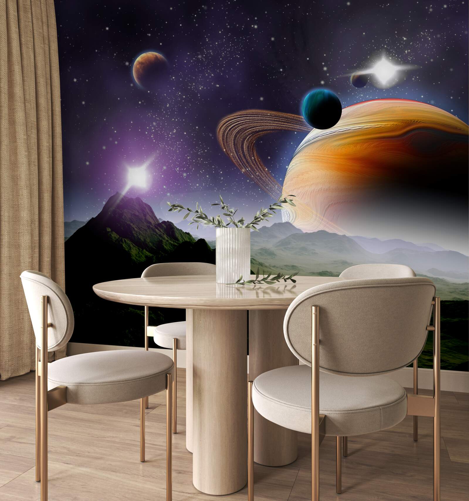 Фотошпалери чарівний простір зірок