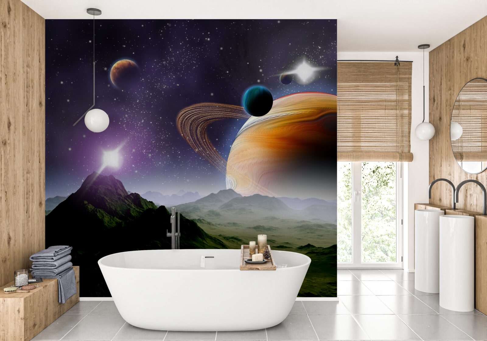 Фотошпалери чарівний простір зірок