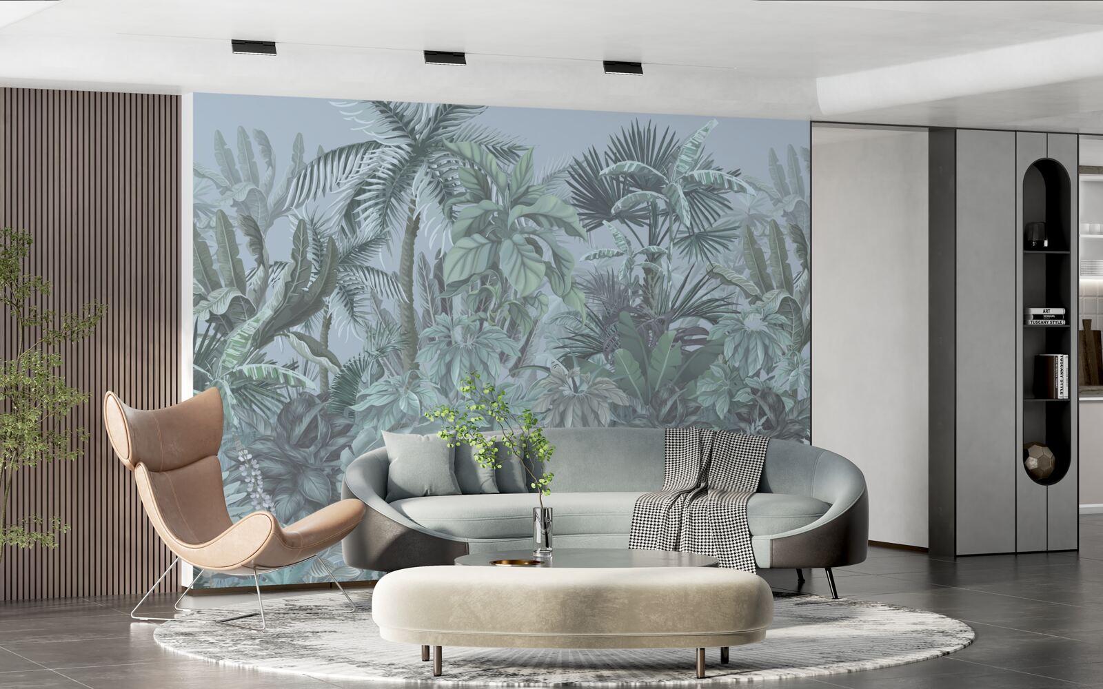 Фотошпалери темрява в джунглях