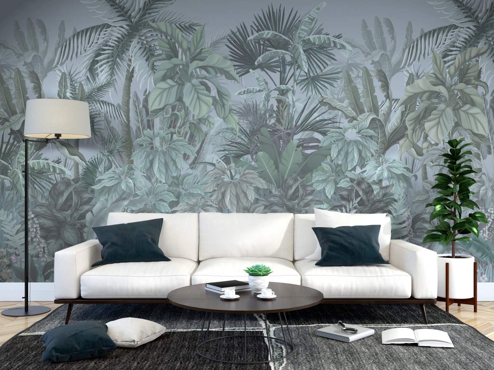 Фотошпалери темрява в джунглях