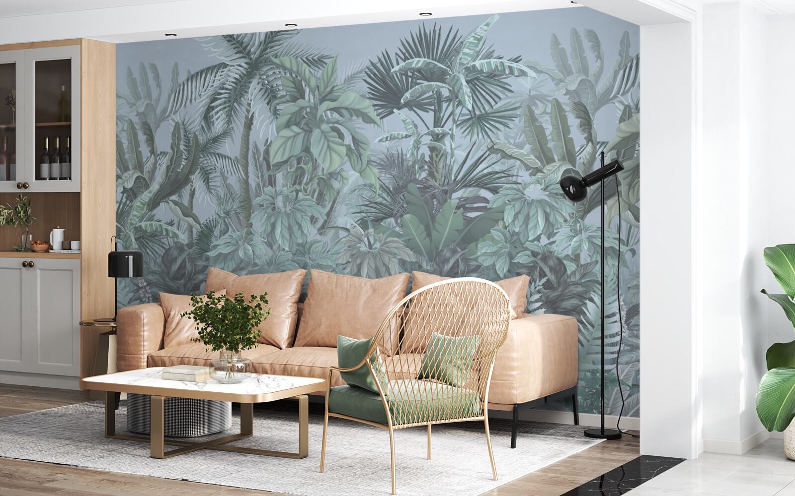 Фотошпалери темрява в джунглях