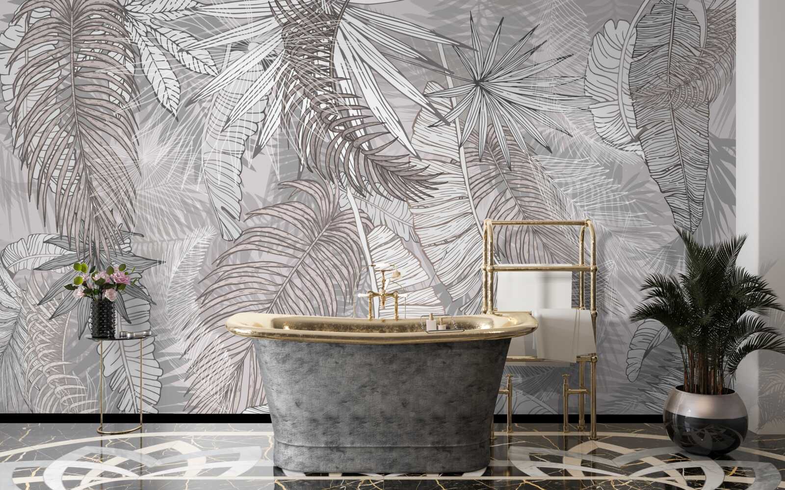 Фотошпалери джунглі, повні рослинності