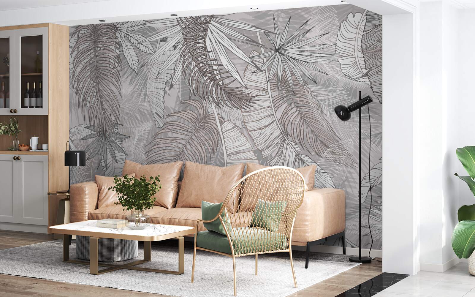 Фотошпалери джунглі, повні рослинності