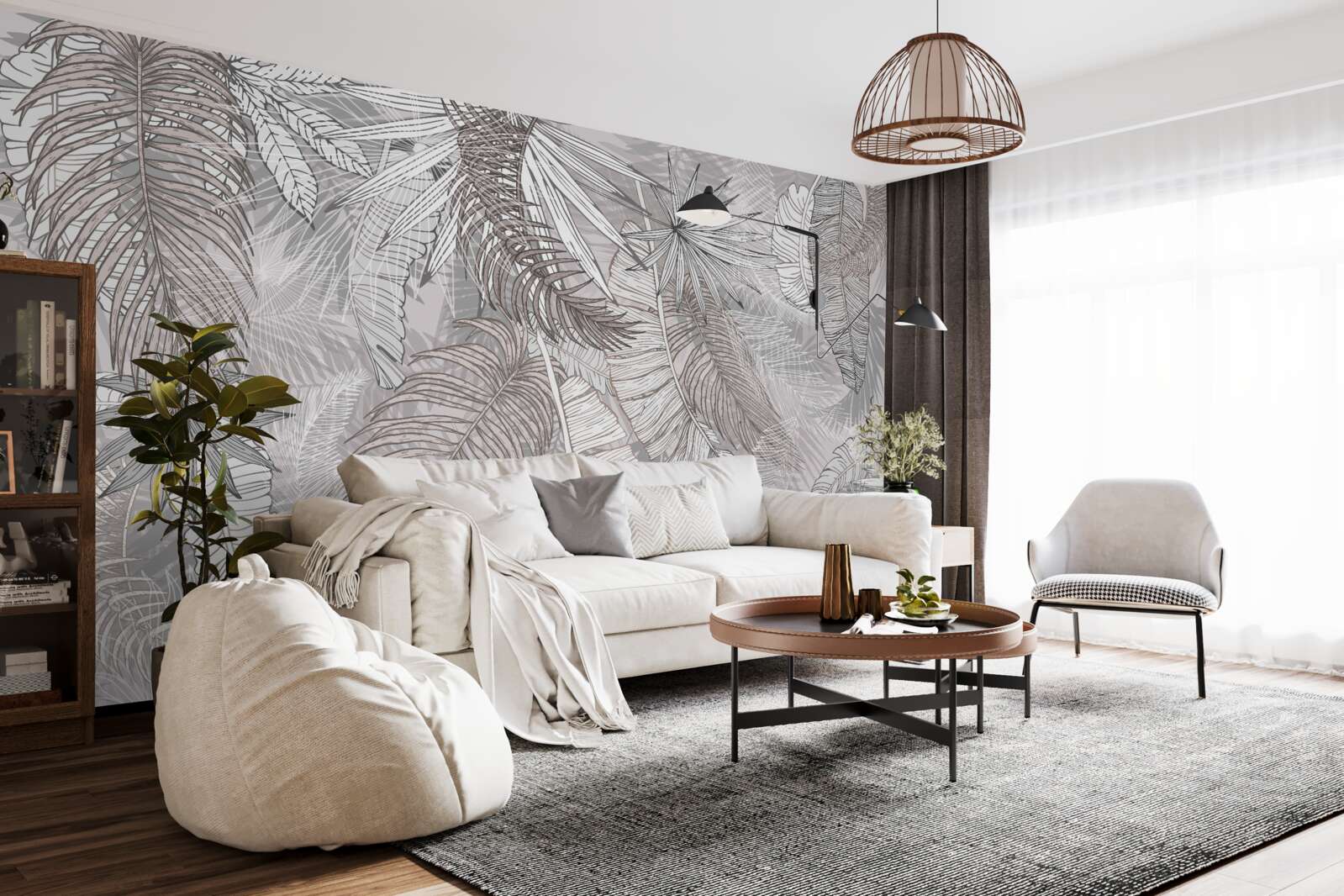 Фотошпалери джунглі, повні рослинності