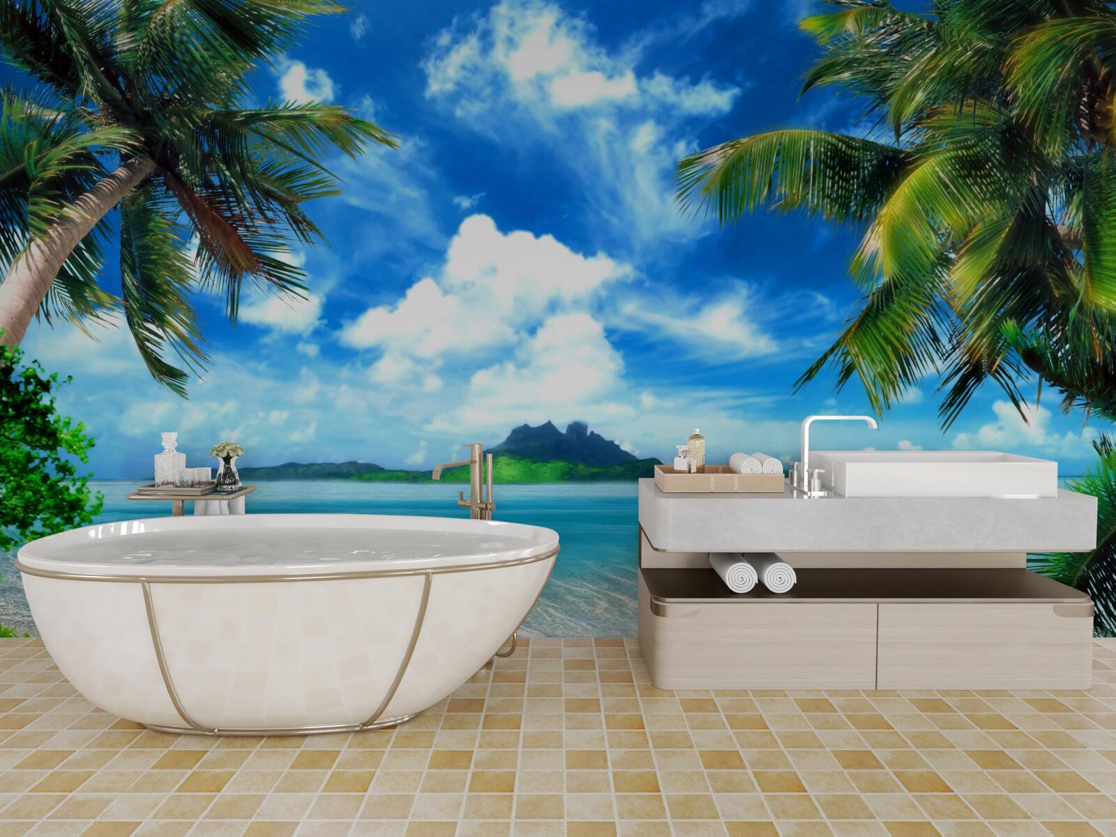 Фотошпалери рай у тропіках