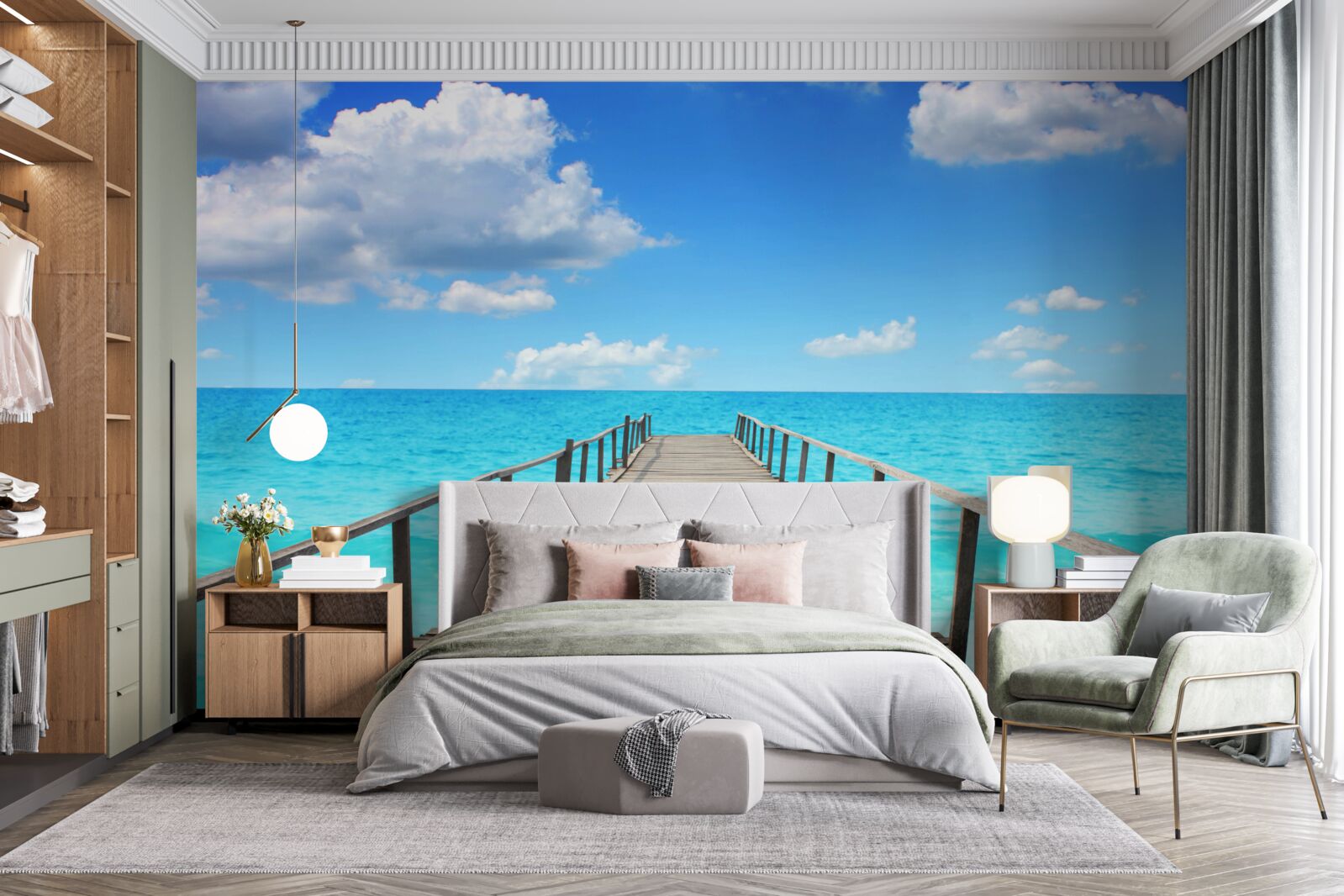 Фотошпалери падіння в безмежне море