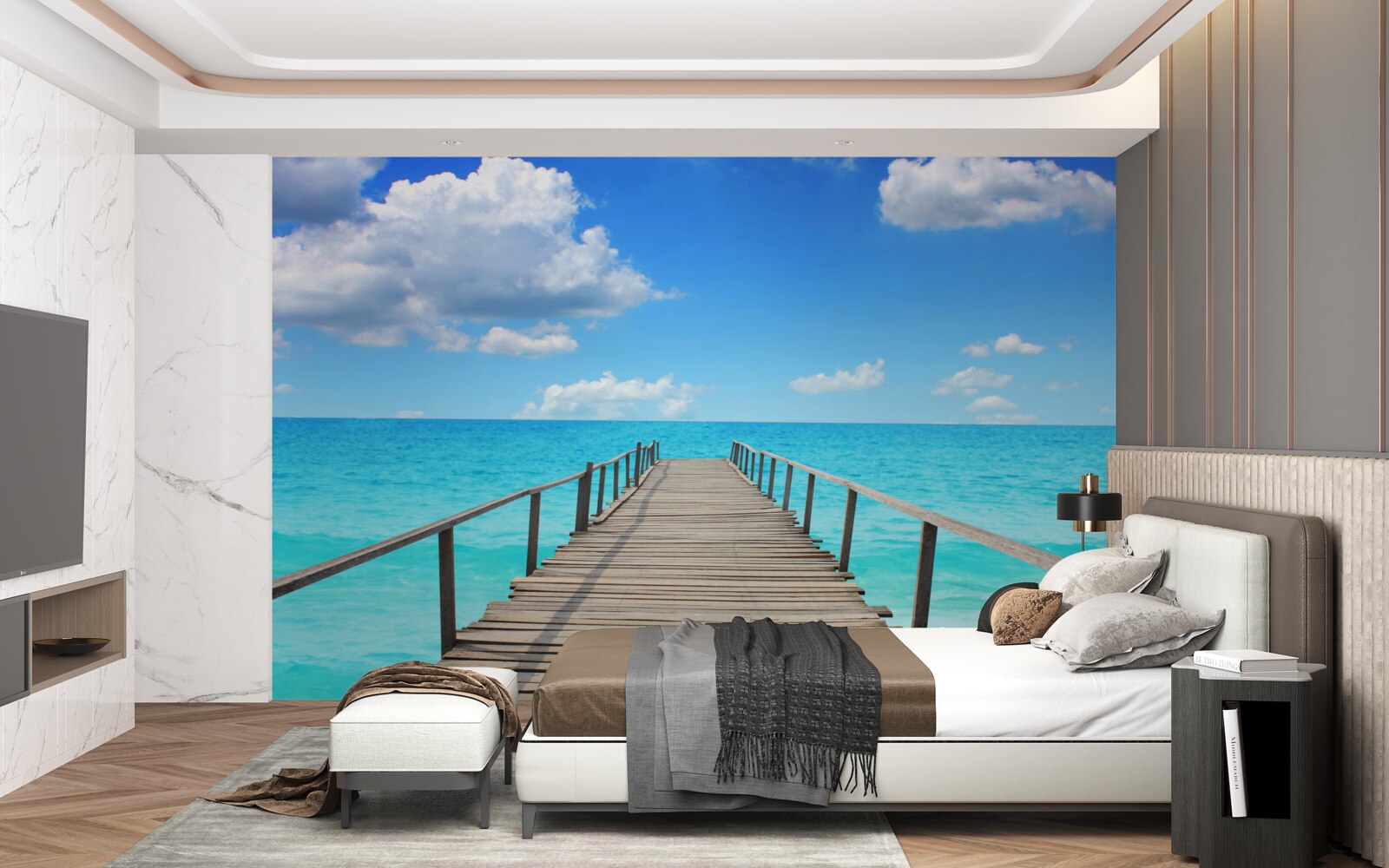 Фотошпалери падіння в безмежне море