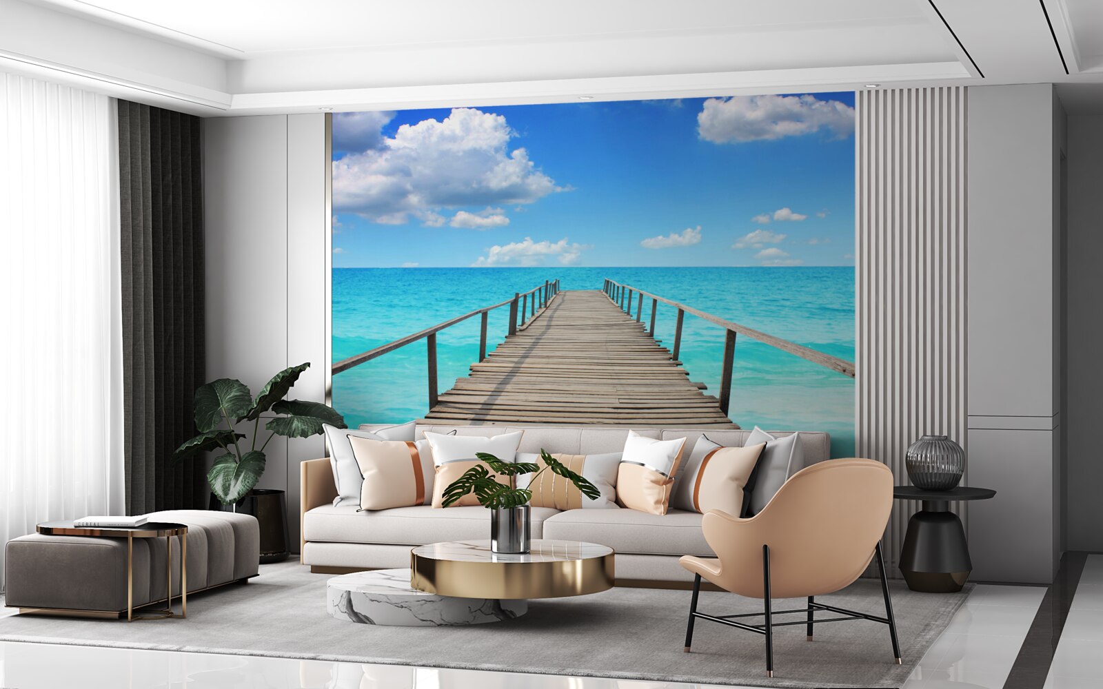 Фотошпалери падіння в безмежне море