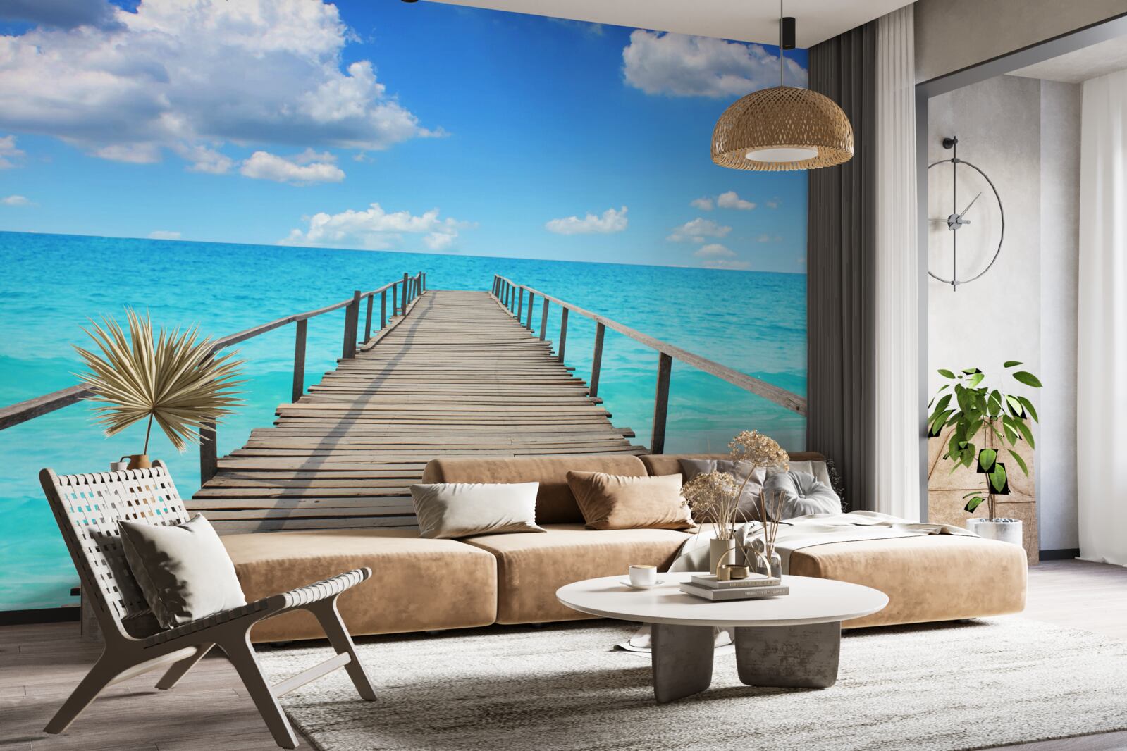 Фотошпалери падіння в безмежне море