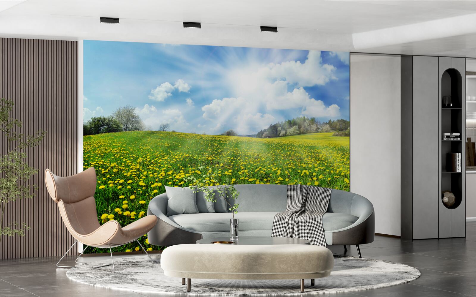 Фотошпалери простір кульбаби