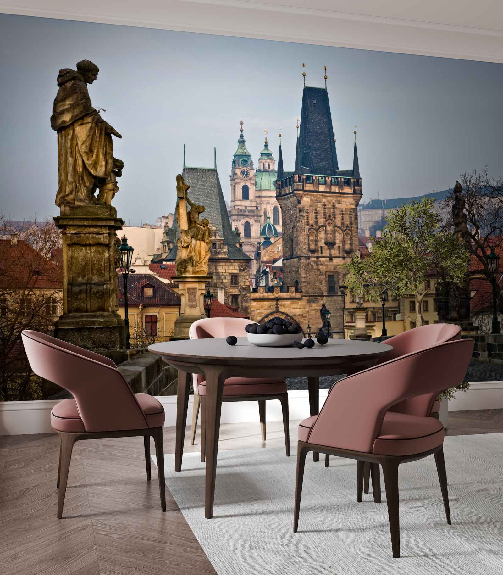 Фотошпалери карольський міст вранці