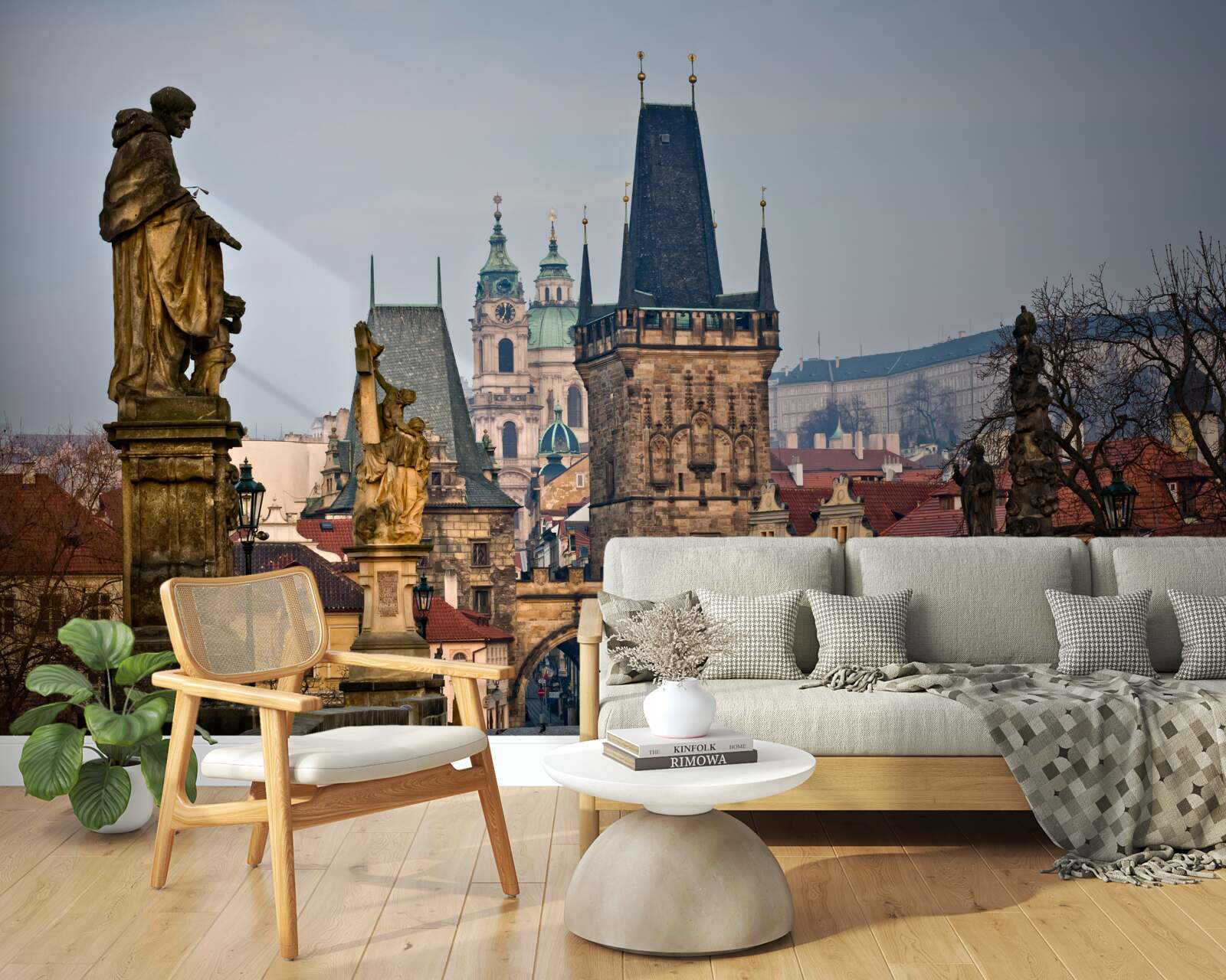 Фотошпалери карольський міст вранці