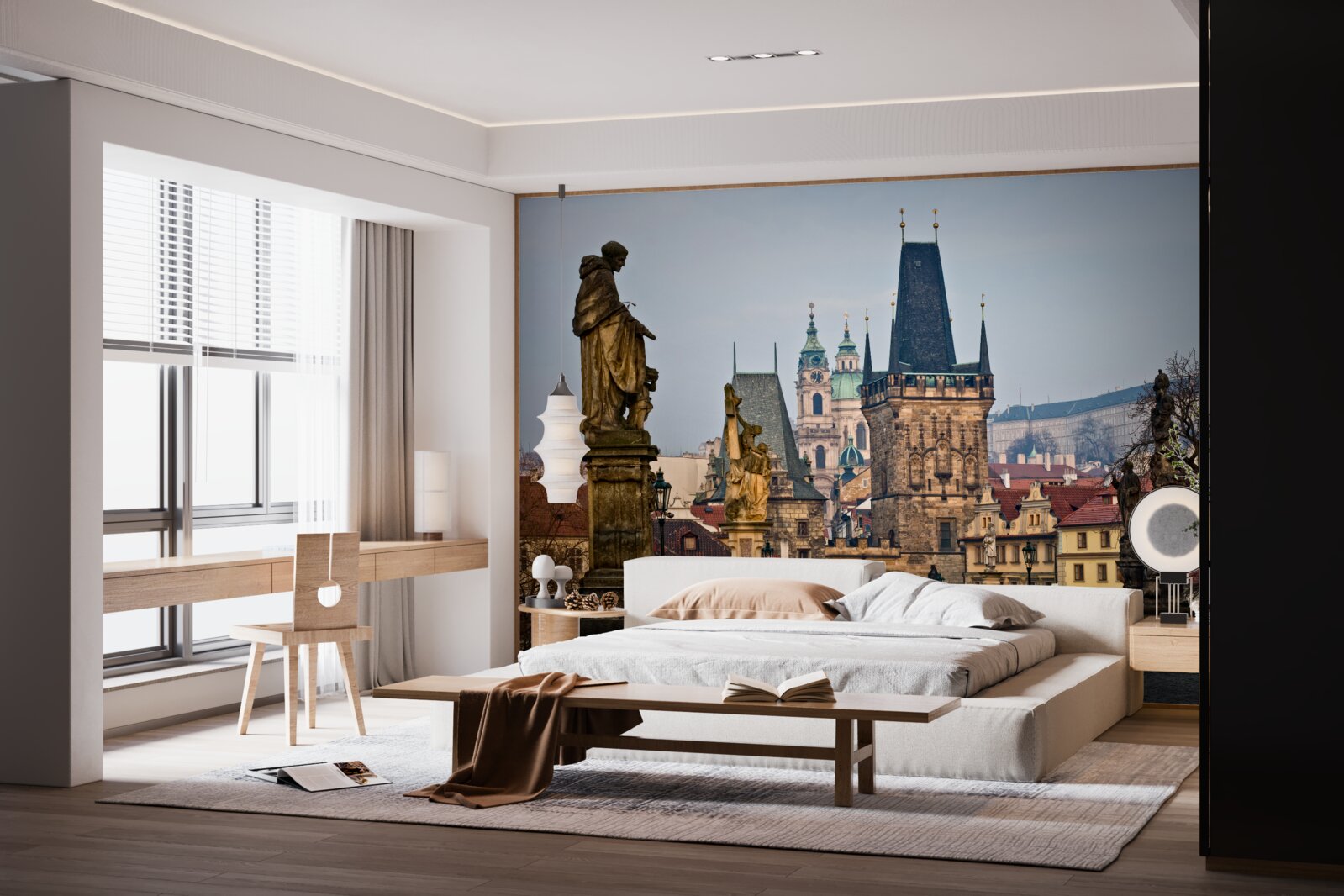 Фотошпалери карольський міст вранці