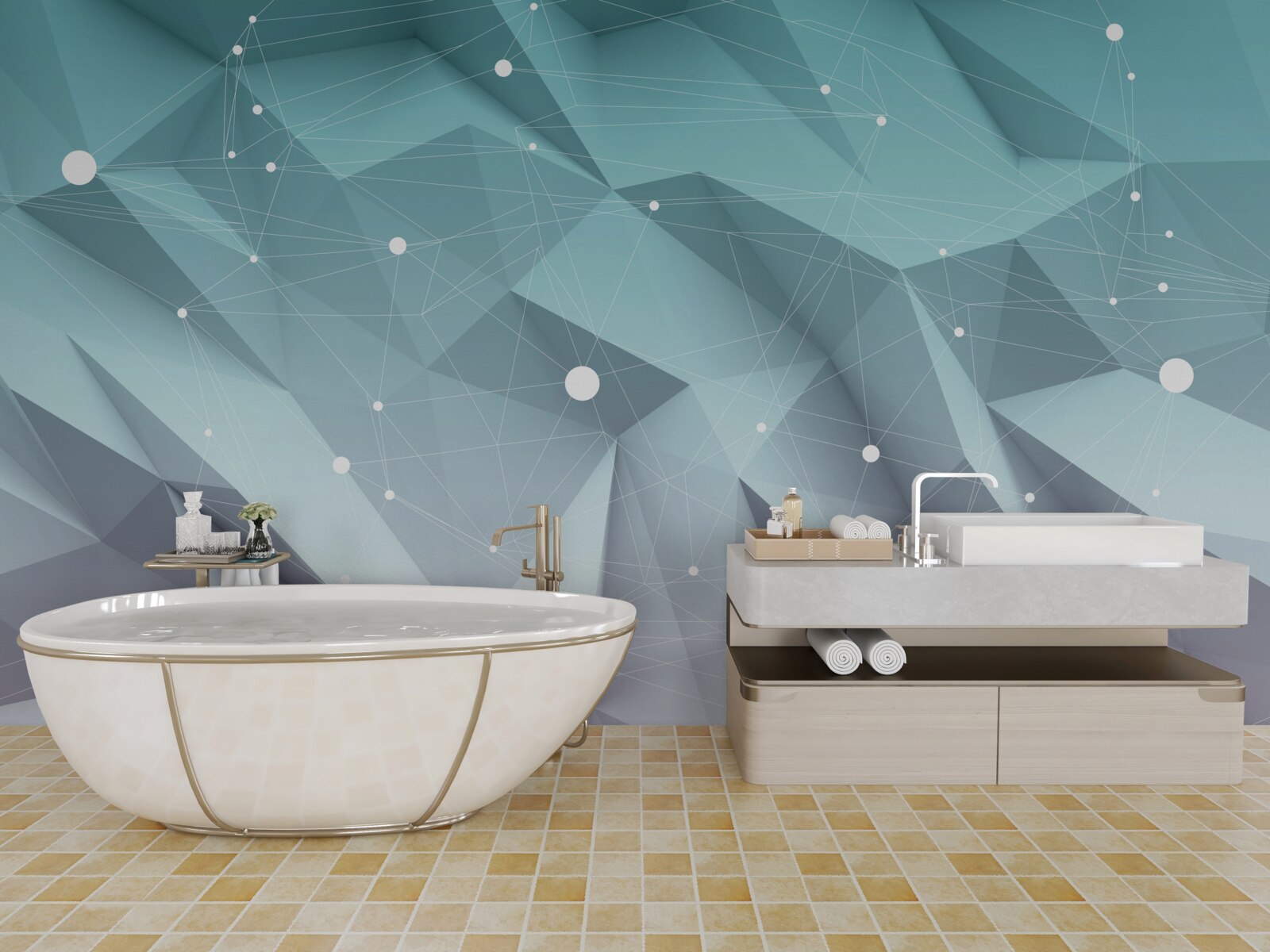 Фотошпалери градієнтні форми