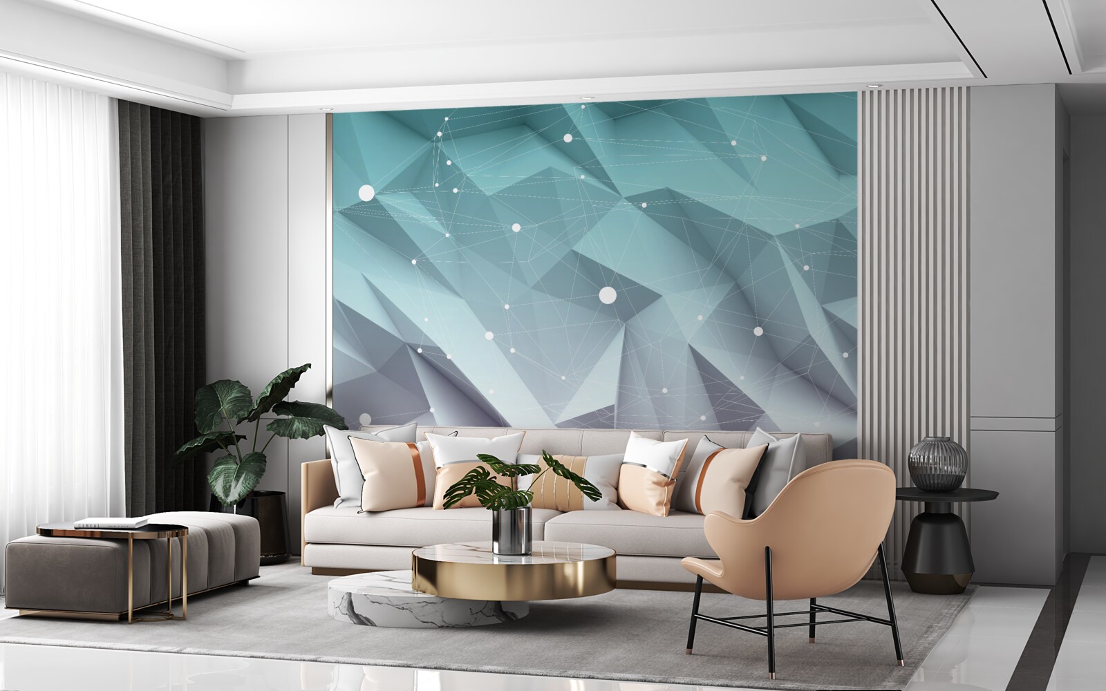 Фотошпалери градієнтні форми