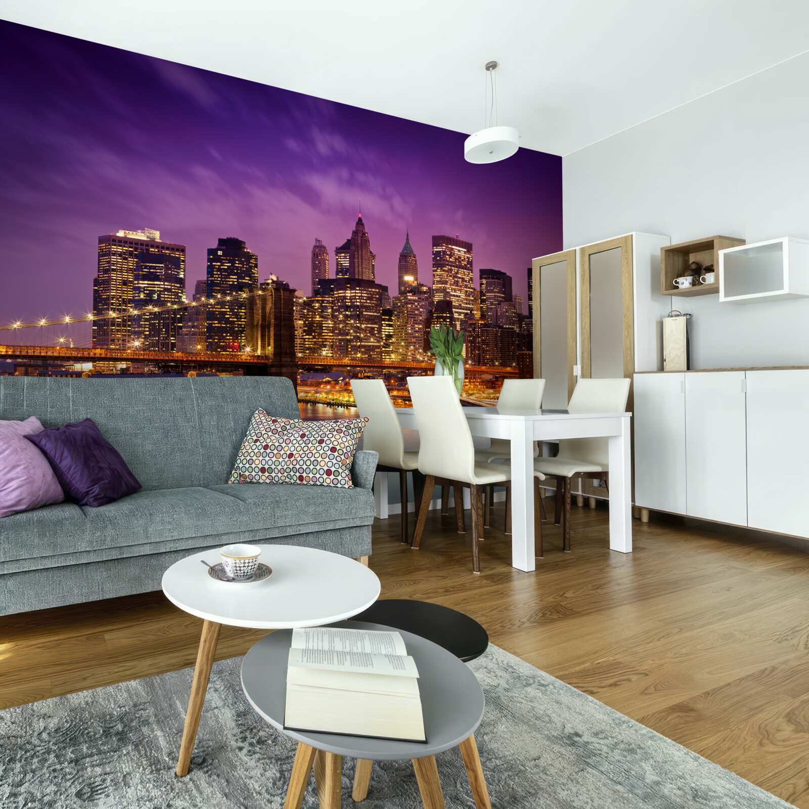 Фотошпалери Бруклінський міст вночі