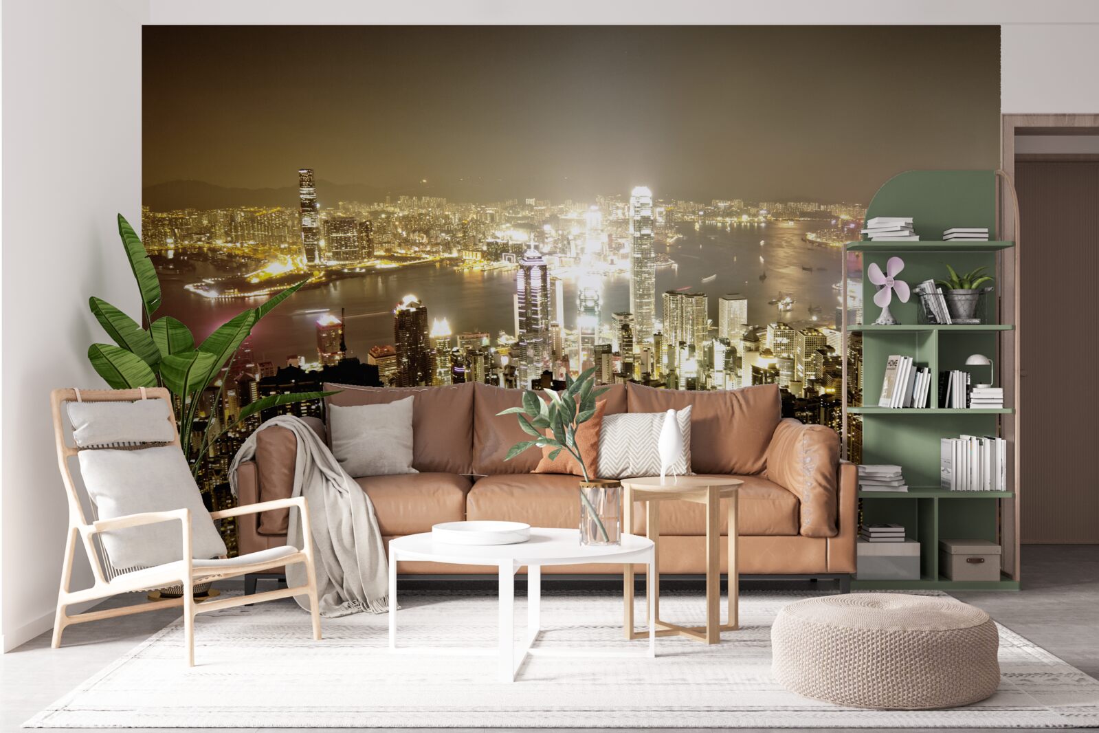 Фотошпалери нічні вогні нью-йорка