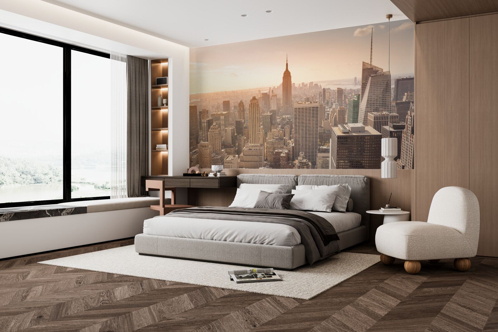 Фотошпалери Світанок над Нью-Йорком